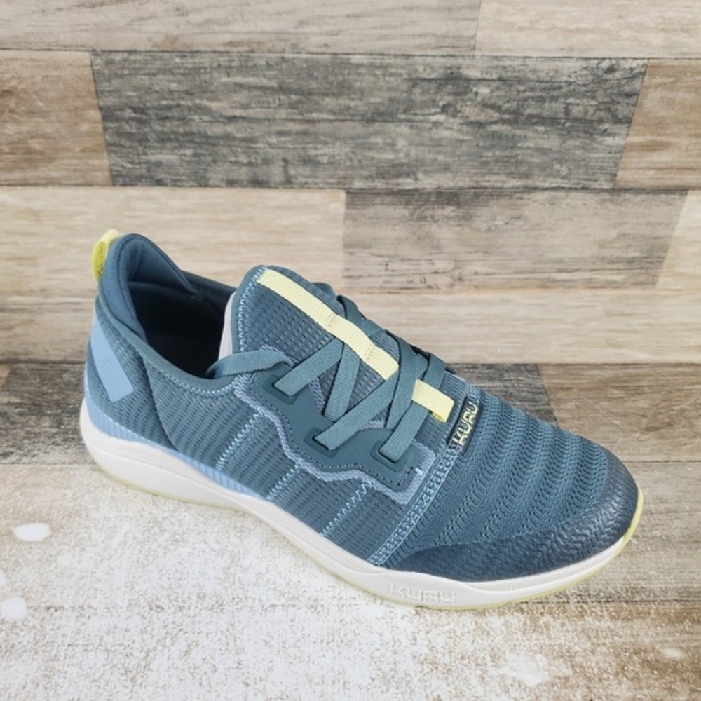 Kuru Stride Move Womens Shoes Sz 10.5 M Blue Haze-Lime Sorbet Lace Up‎ Sneakers